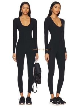 SPLITS59 Chloe Jumpsuit Activewear Workout Fitness Onesie Black S Small